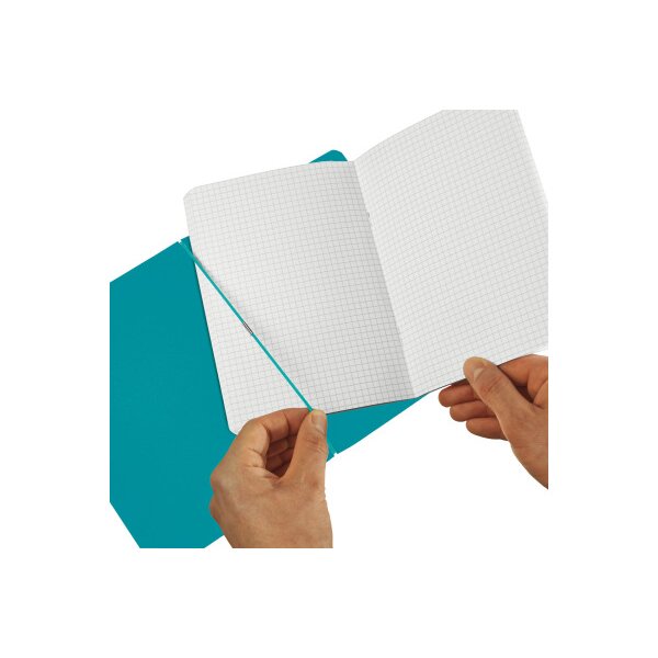 HERLITZ my.book flex A5 50015993 turquoise 40 feuilles, quadr.