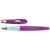 herlitz Stylo plume my.pen, plume: M, blanc / noir