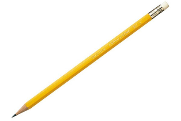 CARAN DACHE Crayon HB 351.272 jaune, avec gomme