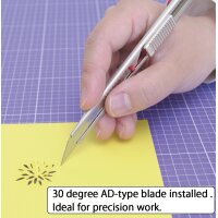 NT Cutter AD-2P, Gehäuse aus Metall, Farbe: silber