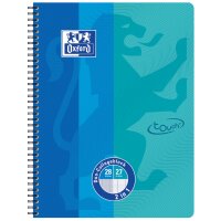 Oxford Cahier DUO Touch, A4+, 160 pages, bleu mer/aqua