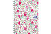 OXFORD Collegeblock ForMe Floral A6 400094826 quadrillé 5x5mm, 90g 50 flls.