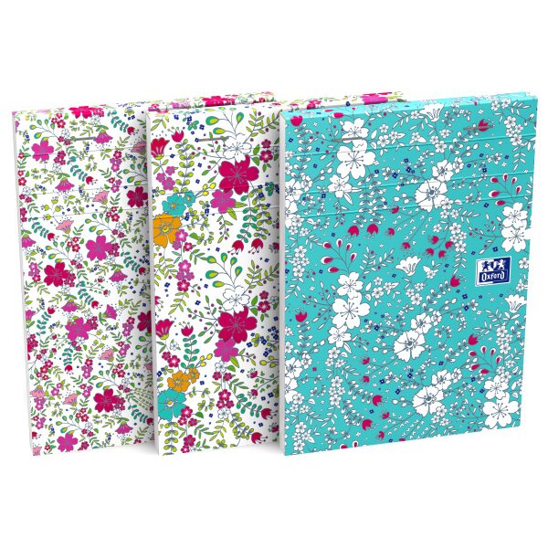 OXFORD Spiralheft ForMe Floral A6 400094827 farbig, liniert 80 Blatt