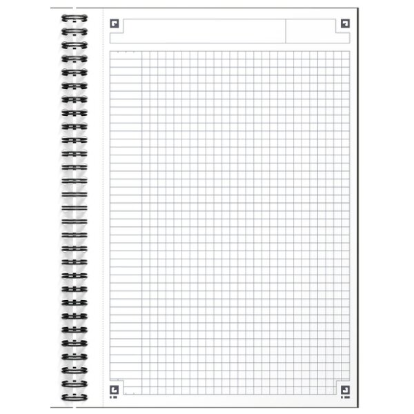 Oxford International Spiral-Notizbuch NOTEBOOK, B5, kariert