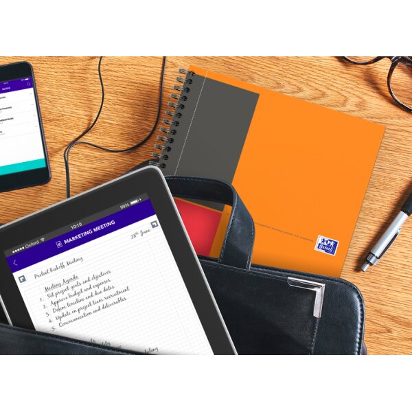 Oxford International Spiral-Notizbuch NOTEBOOK, B5, liniert