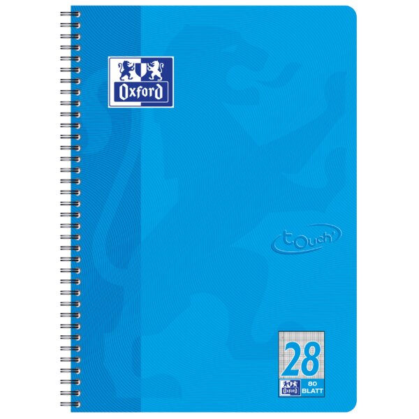 Oxford Collegeblock Touch, A4+, kariert, 80 Bl., sonnengelb