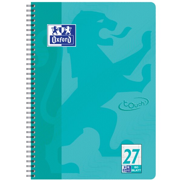 Oxford Collegeblock Touch, A4+, kariert, 80 Bl., sonnengelb