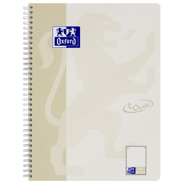 Oxford Collegeblock Touch, A4+, kariert, 80 Bl., sonnengelb