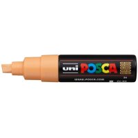POSCA Marker 8mm PC8KF.L.ORAN fluo hellorange, Keilspitze