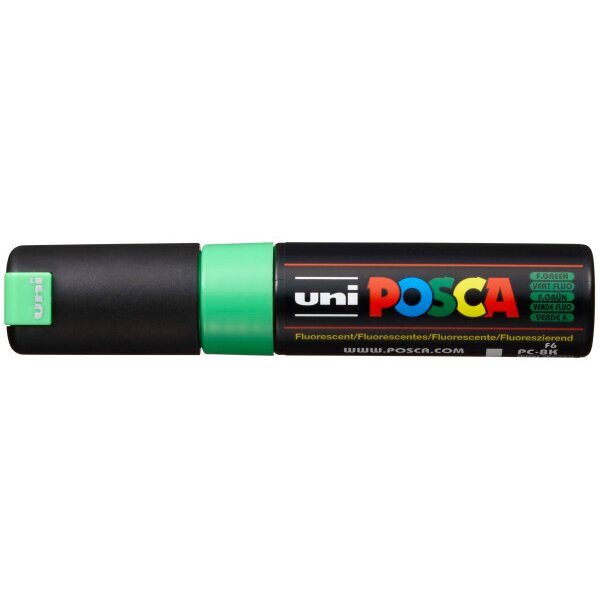 POSCA Marker 8mm PC8K F.GREEN fluo gr&uuml;n, Keilspitze