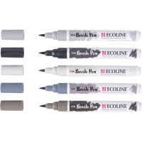 TALENS Ecoline Brush Pen Set 11509937 grey 5 Stück