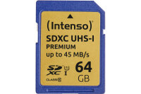 INTENSO SDXC Card PREMIUM 64GB 3421490 UHS-I