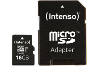 INTENSO Micro SDHC Card PREMIUM 16GB 3423470 with...