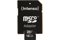 INTENSO Micro SDHC Card PREMIUM 16GB 3423470 with adapter, UHS-I
