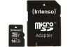 INTENSO Micro SDHC Card PRO 16GB 3433470 with adapter, UHS-I