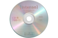 INTENSO CD-R Cake Box 80MIN 700MB 1801125 52x Printable...