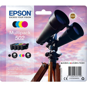 EPSON Multipack Encre 502 CMYBK T02V640 WF-2860/XP-5100 4-color