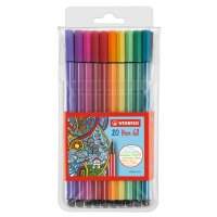 STABILO Fasermaler Pen 68, 20er Kunststoffetui