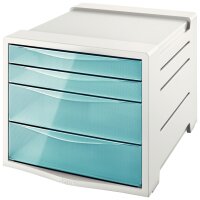 Esselte Module de classement ColourIce, 4 tiroirs, bleu