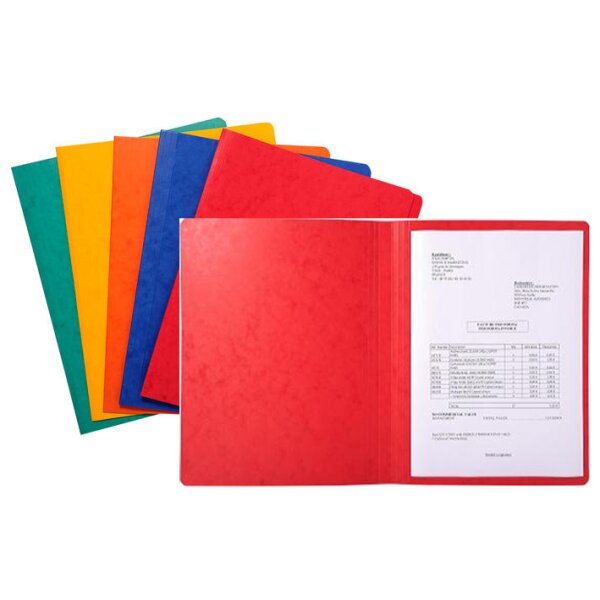 EXACOMPTA Chemise LUSTRO dos rain&eacute;, 240 x 320 mm, rouge