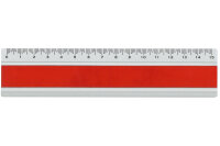 DUX Règle Joy Color 15cm FA-JC/15R Alu, rouge