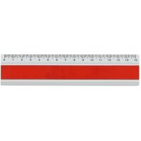 DUX Lineal Joy Color 15cm FA-JC/15R Alu, rot