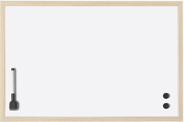 MAGNETOPLAN Whiteboard mit Holzrahmen 121926 Stahl 590x390mm