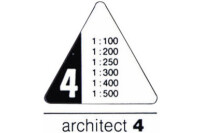 RUMOLD Dreikant-Massstab 150 30cm 150 4 30 Architect 4