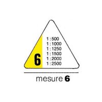 RUMOLD Dreikant-Massstab 150 30cm 150/6/30 Vermessung 6