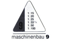 RUMOLD Dreikant-Massstab 150 30cm 150 9 30 9 Maschinenbau 9