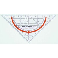 RUMOLD Geodreieck 14cm 1016 farbig/transp.
