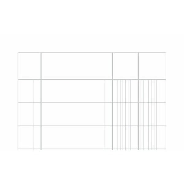 INGOLD-BIWA Carnet A4 02.0424.B9 blanc 90g, ligné 25 pcs.