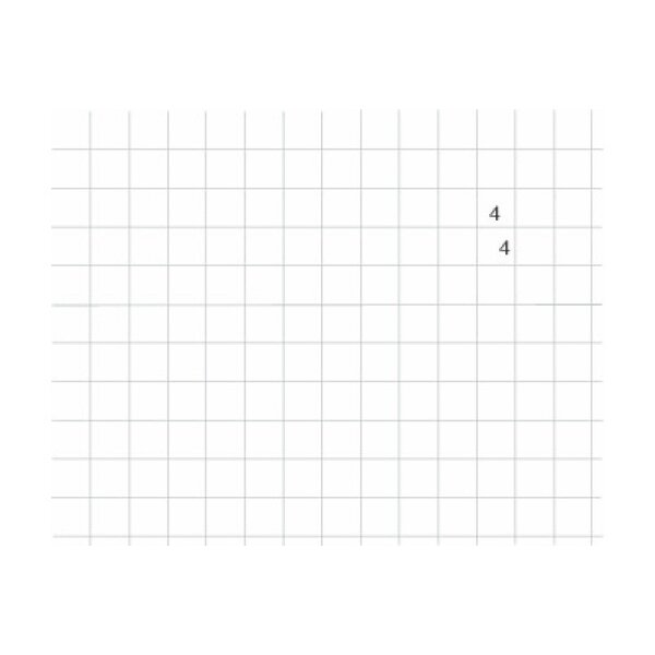 INGOLD-BIWA Carnet A4 02.0420.44 blanc, 90g 4x4mm 25 pcs.