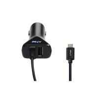 PNY Micro USB Car Charger P-DC-UU-K01-04-RB 1-04-RB