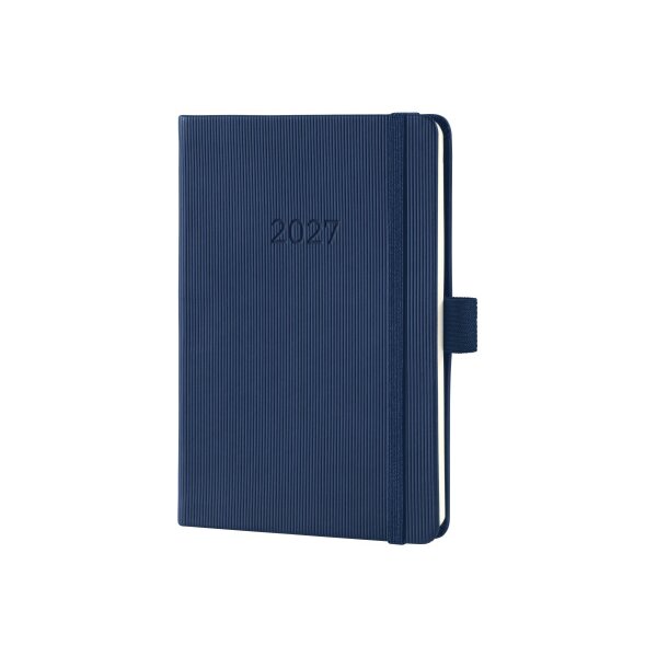 CONCEPTUM Calendrier semainier 2027 C2763 1S/2P bleu fonc&eacute; 10.8x15.1cm