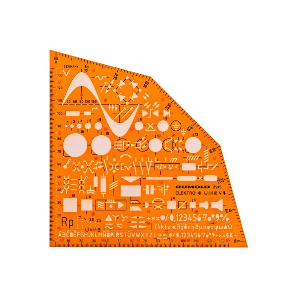 RUMOLD Chablon 2915 155x155x1,2mm orange/transp.