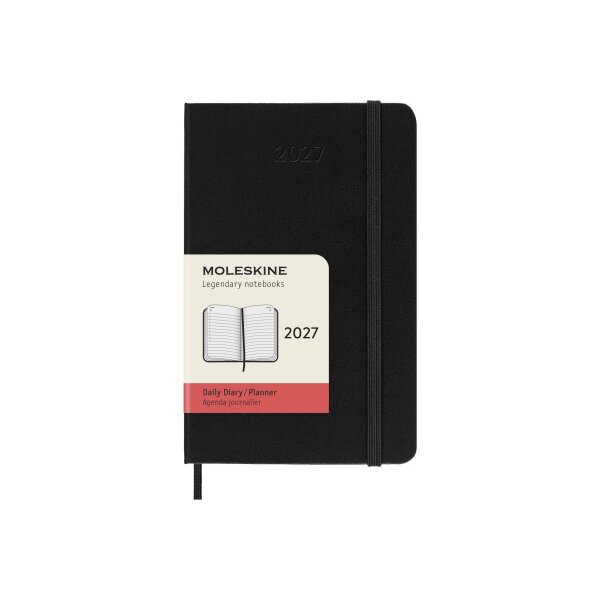 MOLESKINE Agenda Classic Pocket 2027 DHB12DC2Y27 1T/1S schwarz HC 9x14cm