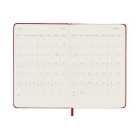 MOLESKINE Agenda Classic Pocket 2027 DHF212DC2Y27 1T/1S scharlachrot HC 9x14cm