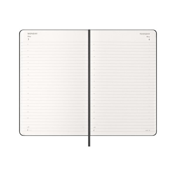 MOLESKINE Agenda Classic Large 2027 DHB12DC3Y27 1J/1P noir HC 13x21cm