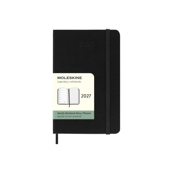 MOLESKINE Agenda Classic Pocket 2027 DHB12WN2Y27 1S/1P noir HC 9x14cm