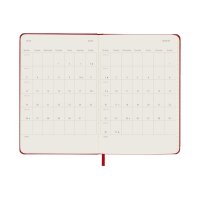 MOLESKINE Agenda Classic Pocket 2027 DHF212WN2Y27 1S/1P rouge écarlate HC 9x14cm
