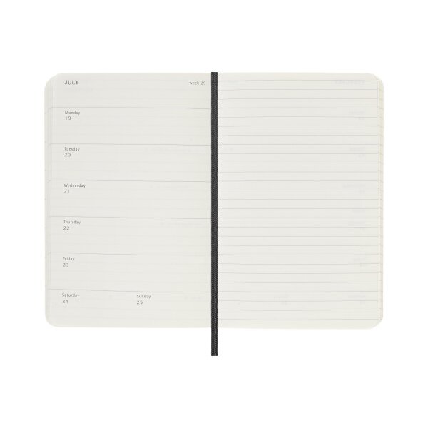 MOLESKINE Agenda Classic Pocket 2027 DSB12WN2Y27 1W/1S schwarz SC 9x14cm
