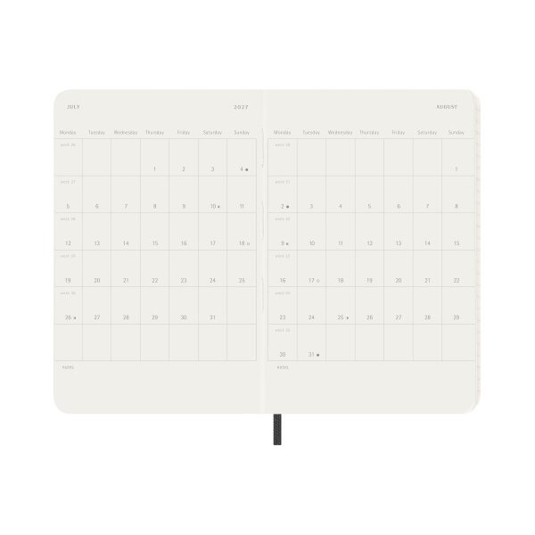 MOLESKINE Agenda Classic Pocket 2027 DSB12MN2Y27 1M/2P noir SC 9x14cm