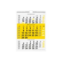 SIMPLEX 3-Monats-Wandkalender 2026 970008.26 3M/1S gelb...