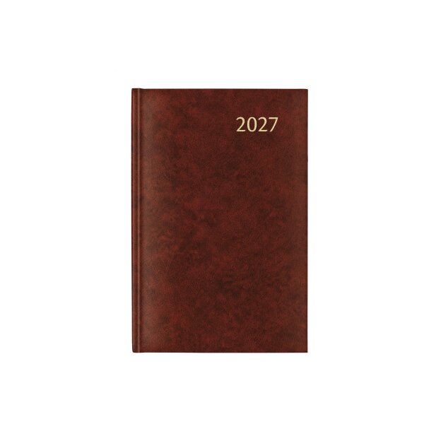 AURORA Agenda Florence Daily 2027 3215R 1T/1S bordeaux ML 14x21cm
