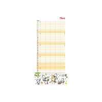 HEYE Planificateur Sheepworld 2027 22343+27 1M/1P AL 5 colonnes 21x45cm