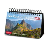 HARENBERG Tischkalender 2026 2763900+26 Reise um die Welt...