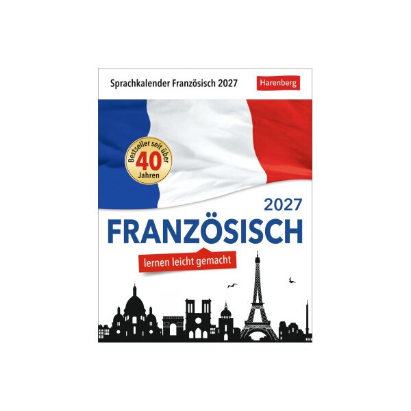 HARENBERG Calendrier d&eacute;tachable 2027 2110900+27 Franz&ouml;sisch DE, FR 12.5x16cm