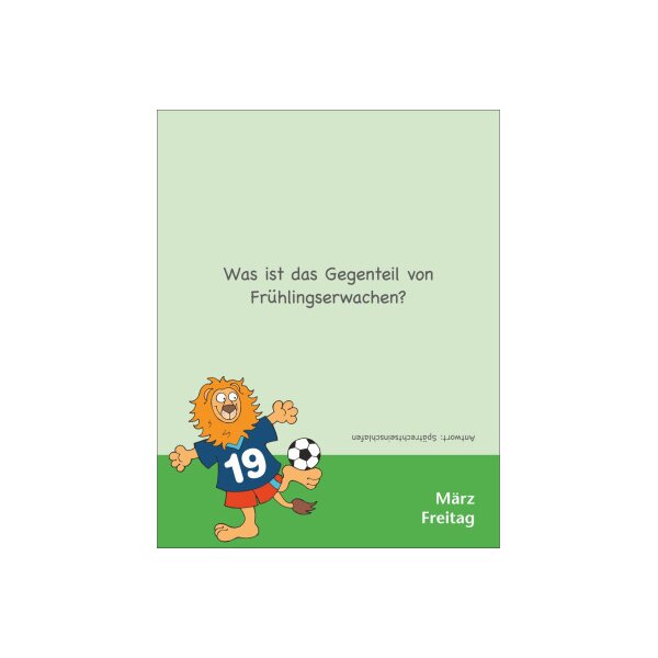 HARENBERG Calendrier détachable 2027 3309851+27 Witze für Kids DE 12.5x16cm