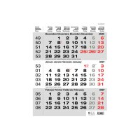 CALENDARIA Calendrier murale 3 mois 2027 9783036205793...